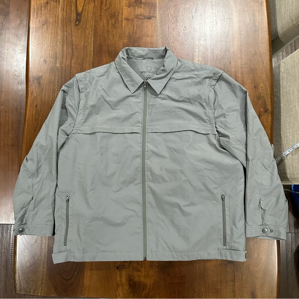 SCOTTeVEST Sterling Jacket Utility Convertible TEC Zip Up Travel‎ Men's Size XXL
